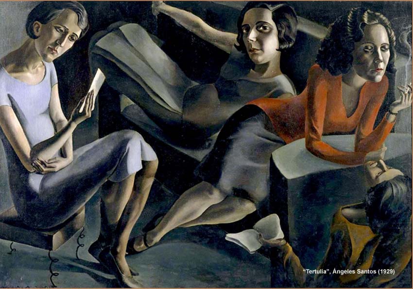 Drawing with three women